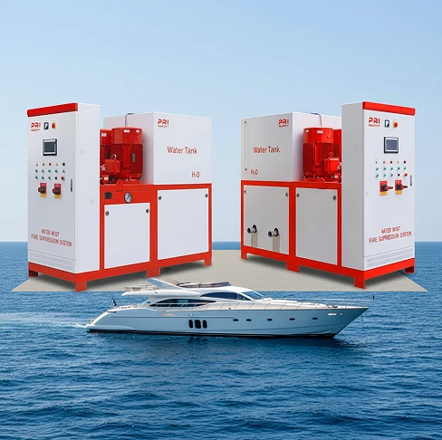 Hogedrukwatermistsysteem Brandsysteem voor marinepatrouillevaartuig
