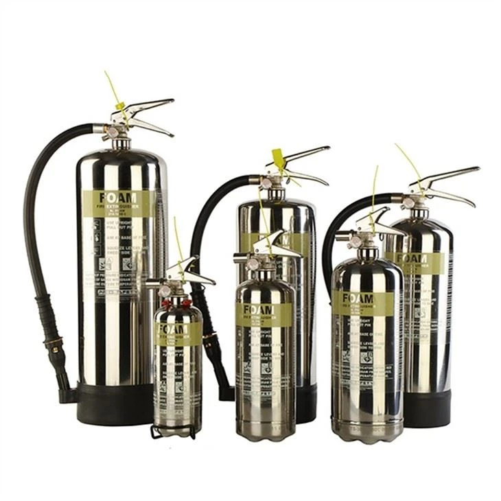 Polished Stainless Steel SUS 304/316 Foam Fire Extinguisher