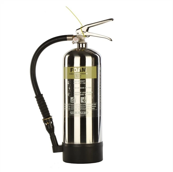 Polished Stainless Steel SUS 304/316 Foam Fire Extinguisher